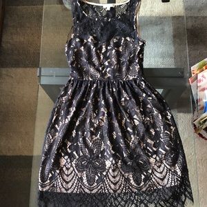 Black lace dress